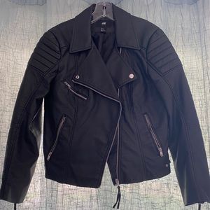 H&M leather Moto jacket